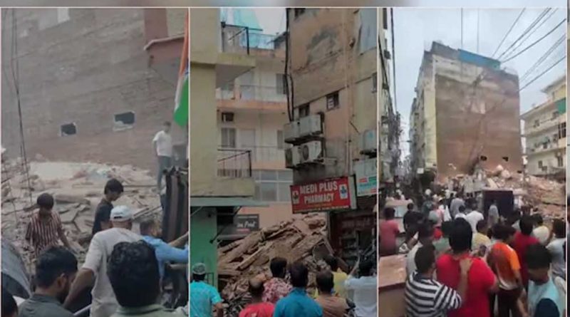 दिल्ली के सत्य निकेतन में भरभराकर गिरी बिल्डिंग, मलबे से 2 छात्र निकाले गए; कई के दबे होने की आशंका